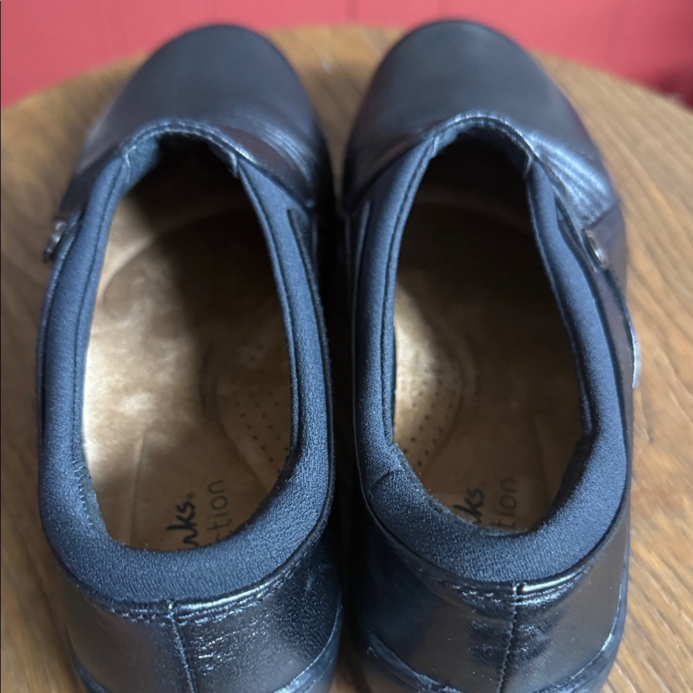 Clarks Black Casual Loafers - Picture 9 of 12